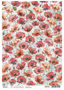 Rice paper - Poppies Field - A4